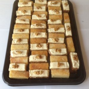 Homemade Mini Cake Slices - Lemon Drizzle and Carrot Cake